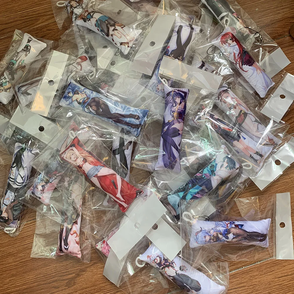 Брелок Genshin Impact Dakimakura Shenhe двухсторонний мини-телефон с орнаментом милый подарок