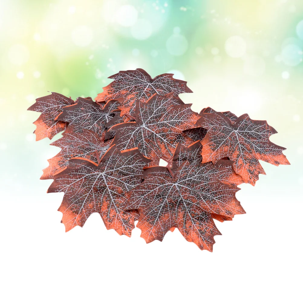 

12pcs Leaf Litter for Reptiles Forest Pet Habitat Decor Maple Lizards Frogs Snakes Cage Decor