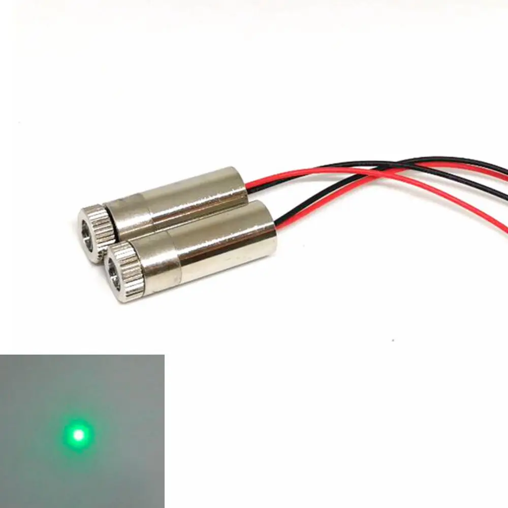 

Промышленный/лабораторный зеленый лазерный диодный модуль нм 30 мВт 3-5 в 12x35 мм фокусная точка