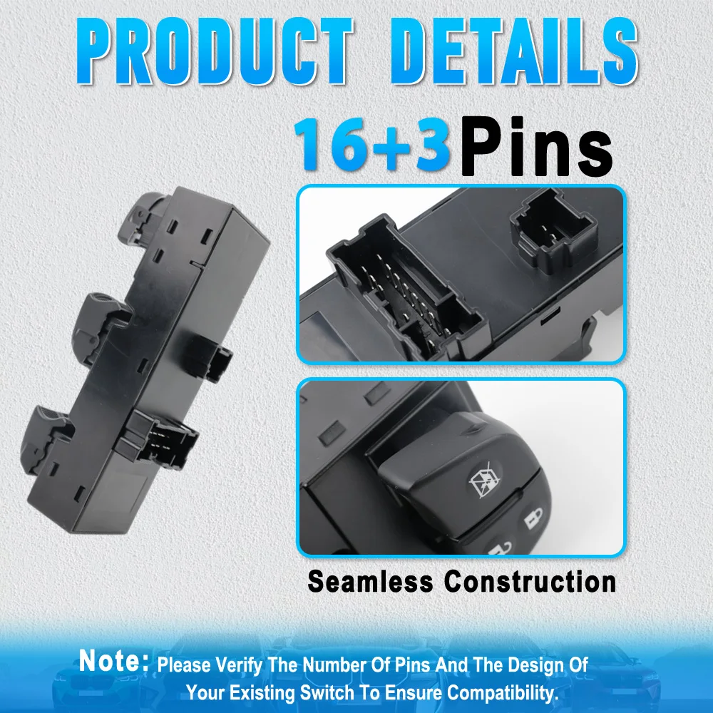 Фото Для NISSAN FRONTIER 2013-2018 254013DF0B 254013TA5A переключатель стеклоподъемника №2