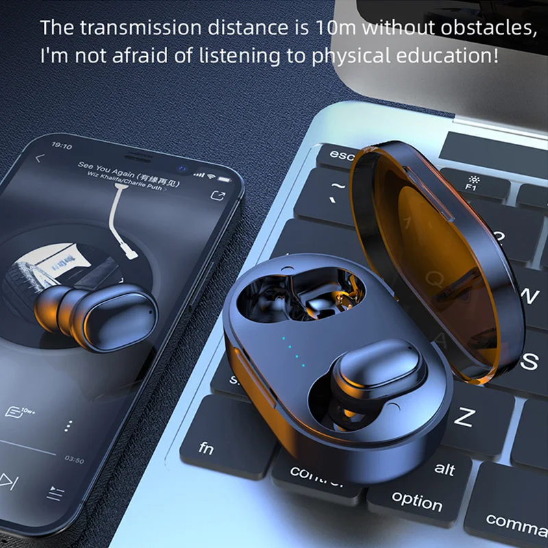 TWS A6S беспроводные наушники Bluetooth, мини-наушники-вкладыши с шумоподавлением и микрофоном, наушники-вкладыши, спортивные Игровые наушники для...