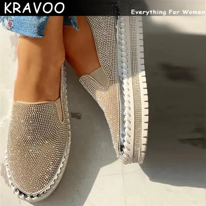 

Женские туфли-Лоферы KRAVOO, женские туфли-лодочки на платформе без шнуровки, женская обувь, однотонная спортивная обувь, модная летняя Новинка 2023