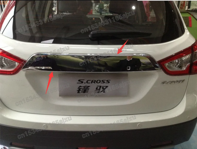 

Car Accessories for Suzuki S-CROSS 2014-2017 ABS Chrome Rear Trunk Door Decorative Strip Tailgate Decorative Strip Protection