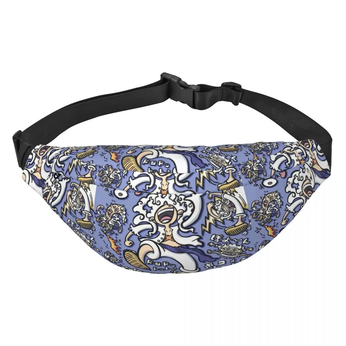 

Nika Gear 5 Cartoon One Piece Waist Bag with Headphone Hole Belt Bag Fashion Hip Bum Bag for Outdoor Casual Travelling Hiking Cy