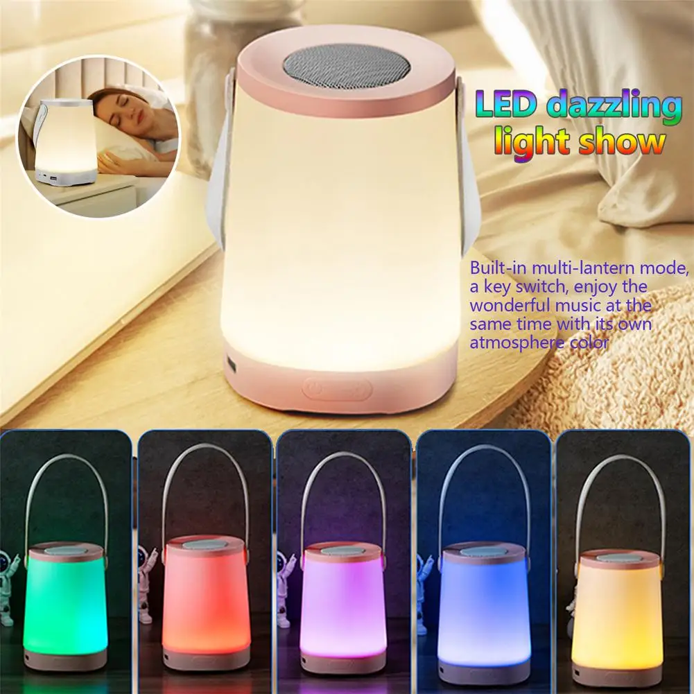 

3w 4.2v Multi-functional Portable Night Light Colorful Bluetooth-compatible Lamps With Radio Function Dropship