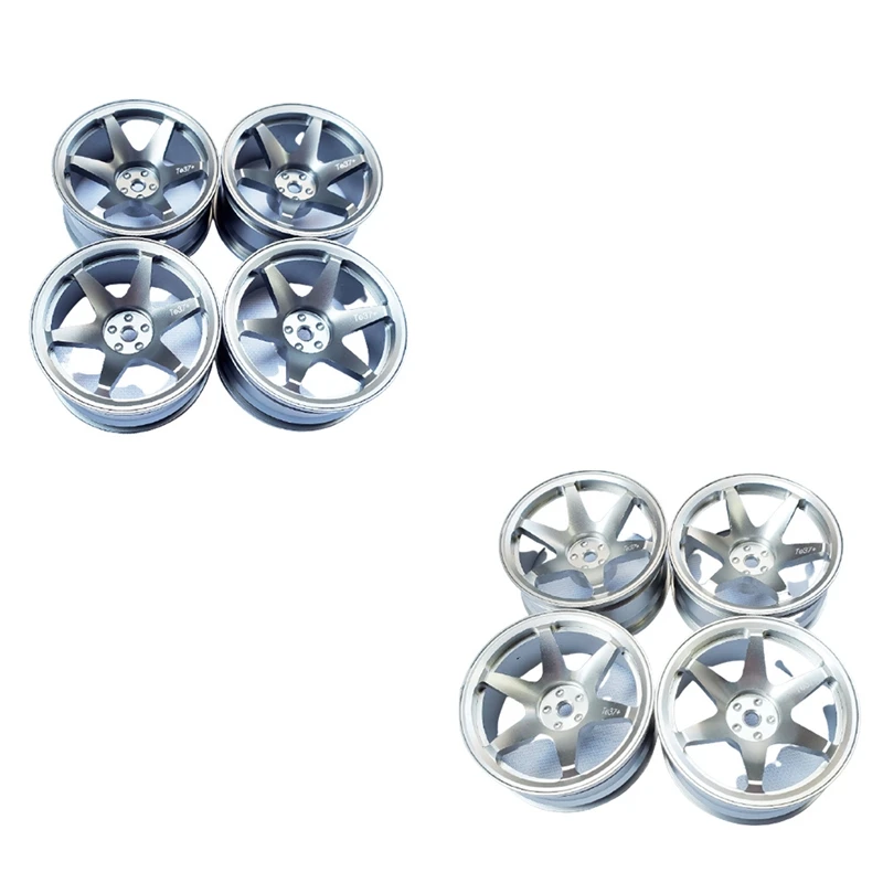 

4Pcs Metal 6 Spoke 52mm Wheel Hub Rims for 1/10 RC On-Road Drift Car Sakura Traxxas HSP Tamiya HPI Upgrade Parts