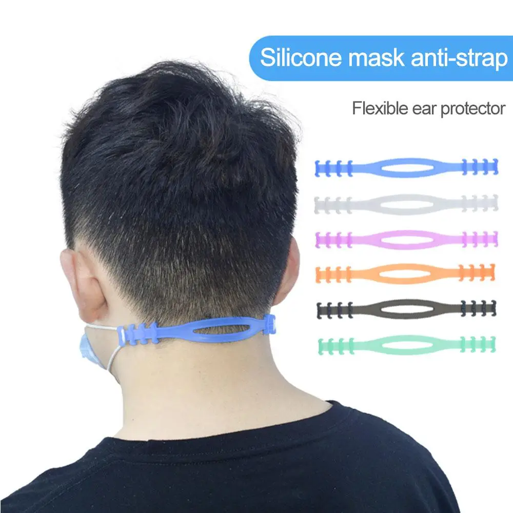 

5pcs Soft Face Mask Ear Hooks Buckle Adult Kids Adjustable Earache Preventions Fixer Mask Extension Buckle