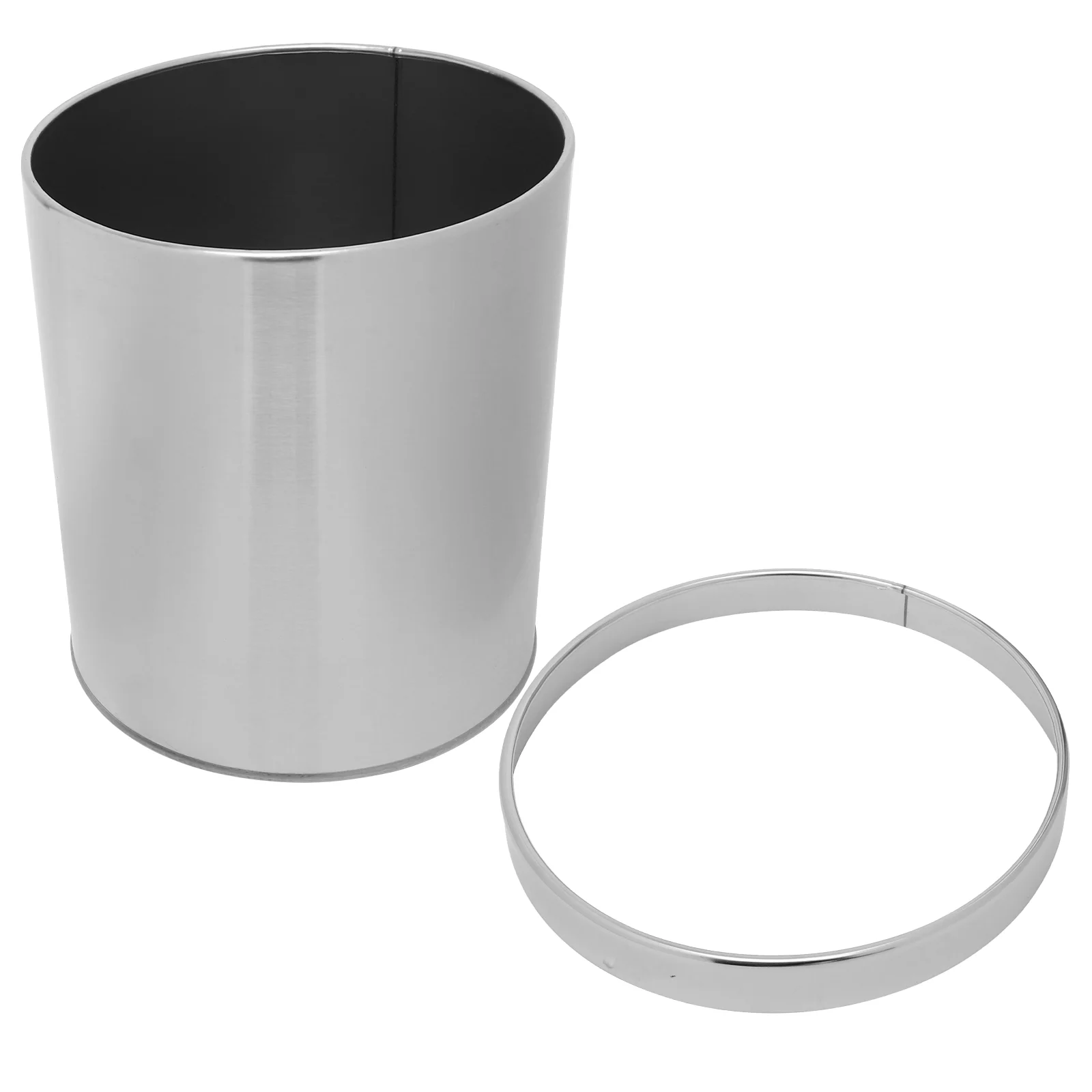 Круглый мусорный бак из нержавеющей стали ящики для мусора контейнеры ванной