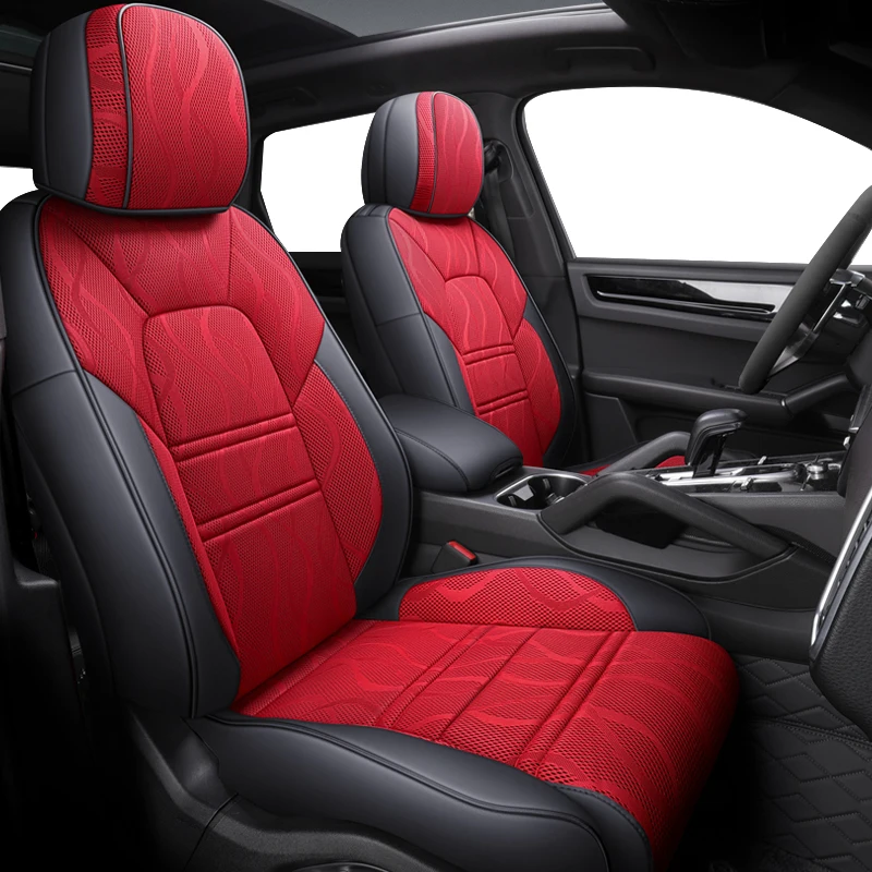 

kokololee Custom Leather car seat covers For SsangYong Rodius ActYon Rexton Chairman Kyron Korando Tivolan Automobiles Seats
