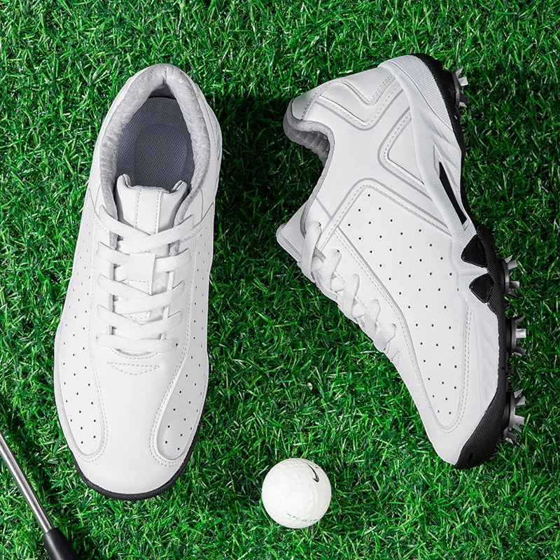 Мужская Прочная Обувь Для Гольфа Водонепроницаемая Дышащая Нескользящая