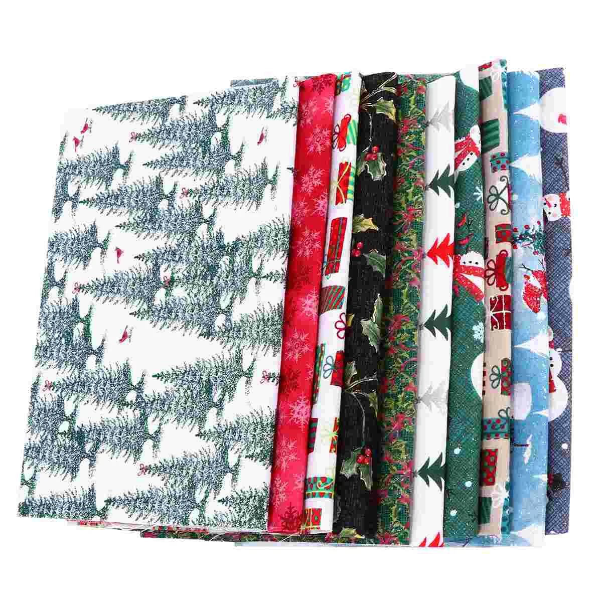 

Patchwork Fabric Christmas Cloth Diy Cotton Squares Sewing Bundle Quilting Floral Craftsquare Xmas Bundles Fat Fabrics Quilt