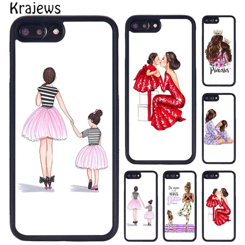 Чехлы для телефонов Krajews SUPER MOM MUM MOTHER MAMA CUTE BABY iPhone 16 15 14 XR XS 11 12 mini 13 Pro MAX Plus coque