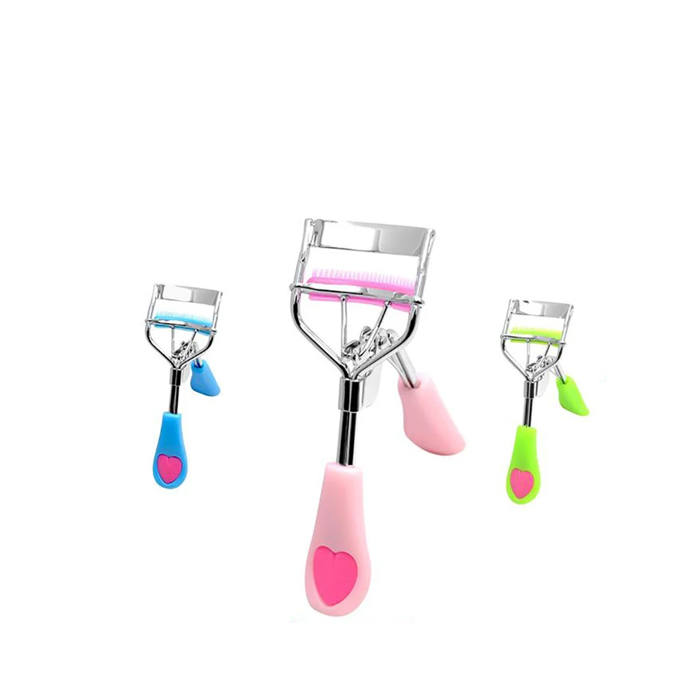 Женские щипцы для завивки ресниц с расческой накладных косметический зажим