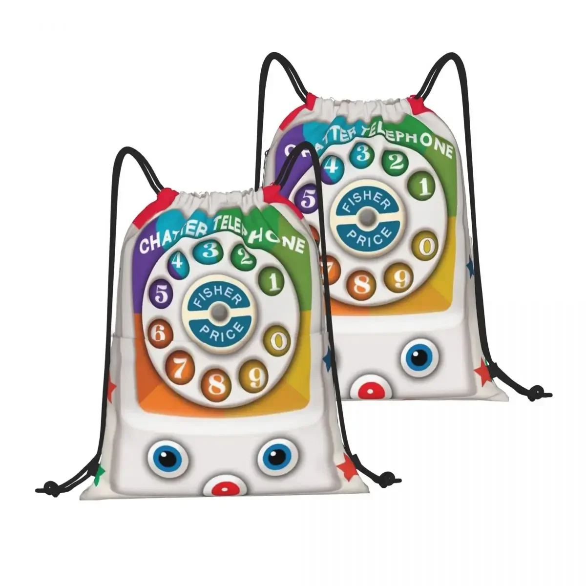 Рюкзак на шнурке сумка через плечо для телефона и игрушек молнии спорта