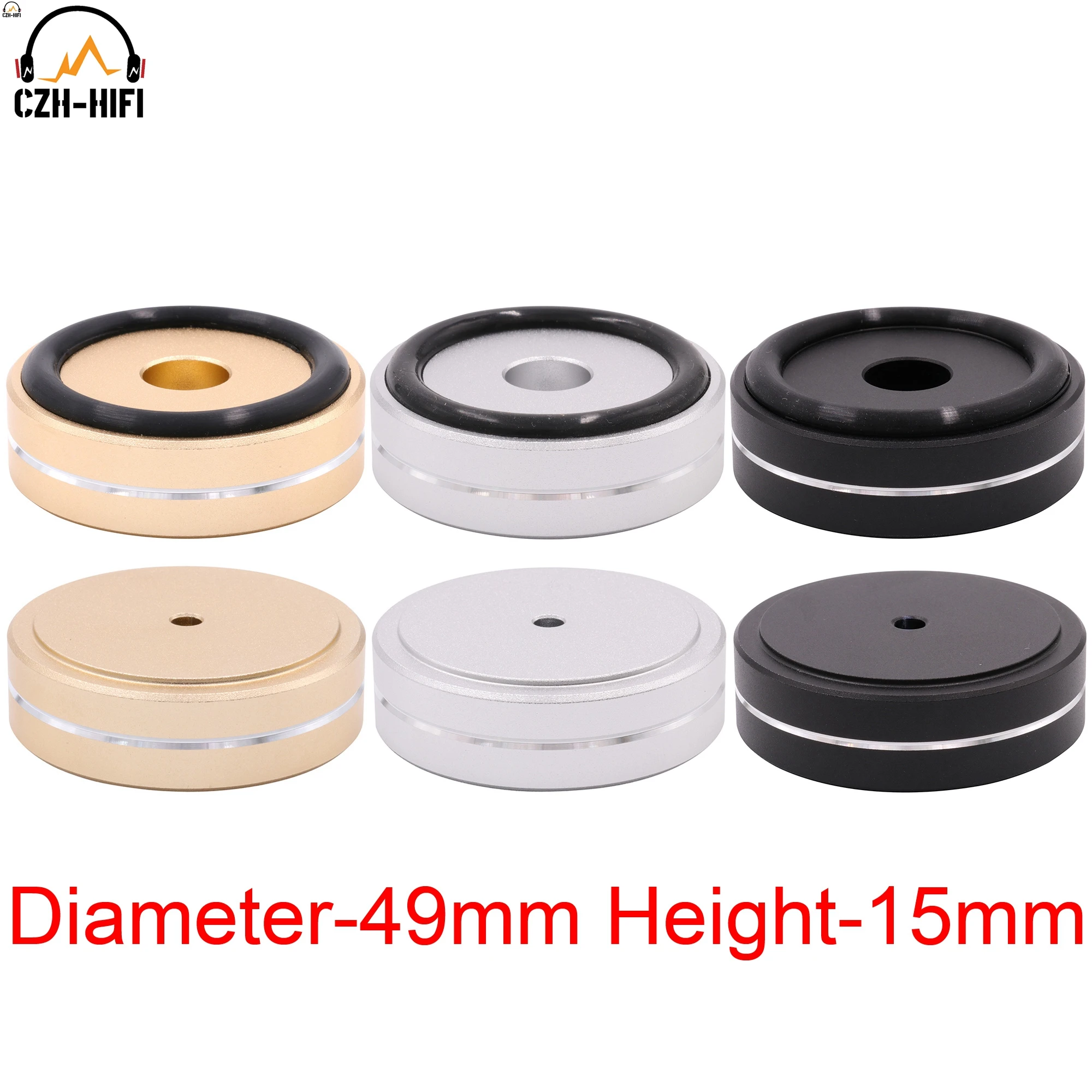 Изоляционная подставка для аудио, базовые ножки 49x15 мм, станок с ЧПУ, твердый алюминиевый усилитель, поворотный стол, ЦАП, радио, CD-плеер, противоударный коврик