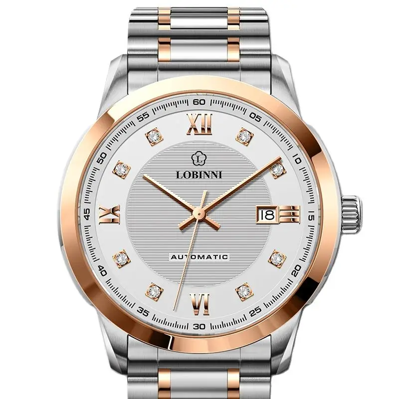 

Switzerland LOBINNI Luxury Brand Japan MIYOTA Automatic Mechanical Men's Watches Sapphire Diamond 50M Waterproof Clocks L9006
