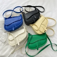 fashion saddle bag new small shoulder bags for women 2022 high quality solid pu leather crossbody female luxury messenger bag 4z