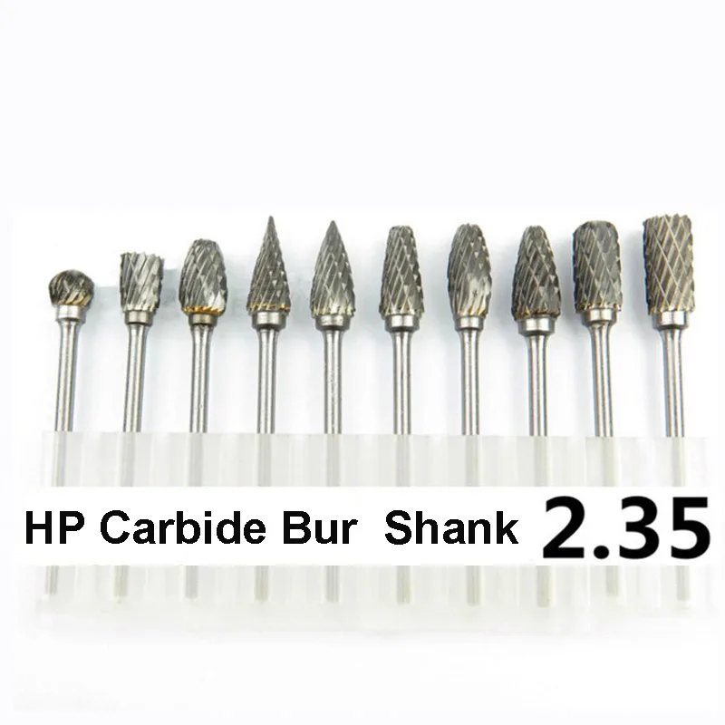 

10pcs Dental Burs Zirconia Polishing Stone Low Speed Tungsten Steel Carbide