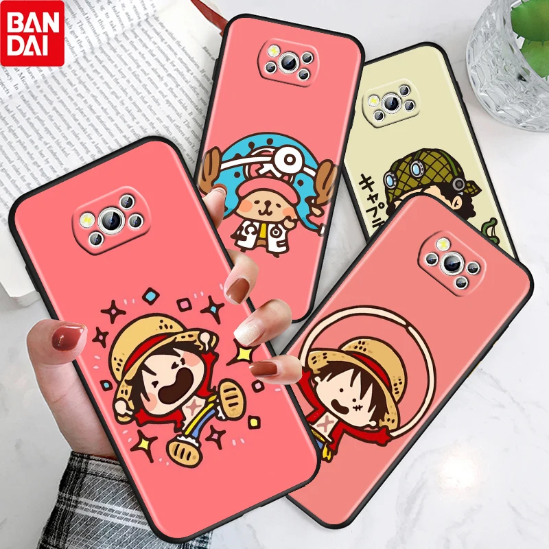 

Anime Cute ONE PIECE For Xiaomi Poco X3 NFC F3 GT M4 M3 M2 F2 X2 Pro TPU Silicone Soft Black Phone Case Cover Funda Coque Capa