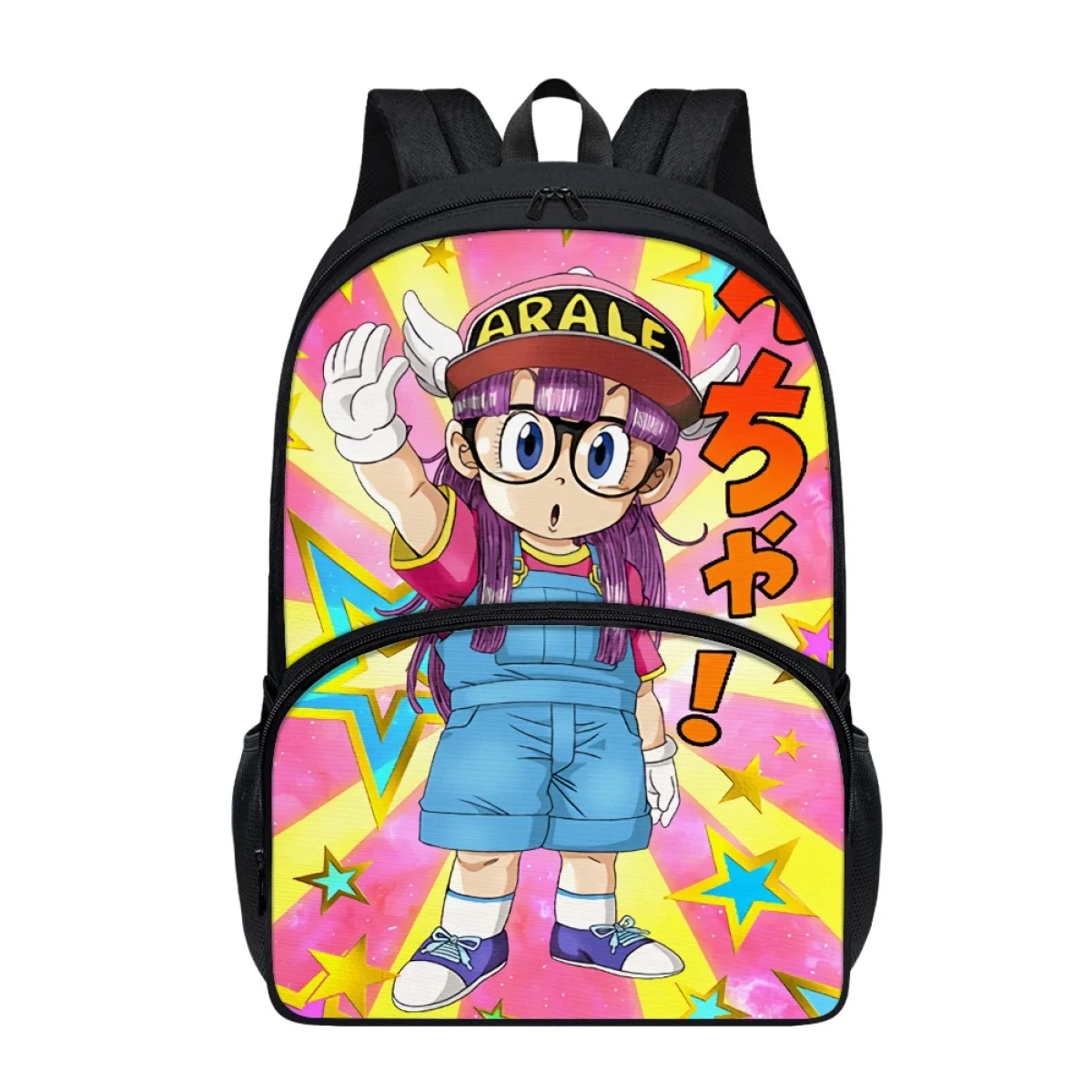 FORUDESIGNS Ara-le Dr Cartoon スランプ Print Backpack for Girls  Back to School Travel Rucksack Anime Backpacks for Teenager Storage