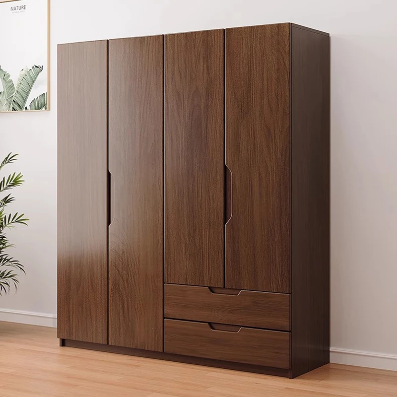 Роскошные деревянные шкафы органайзер для хранения вешалка одежды подвесные