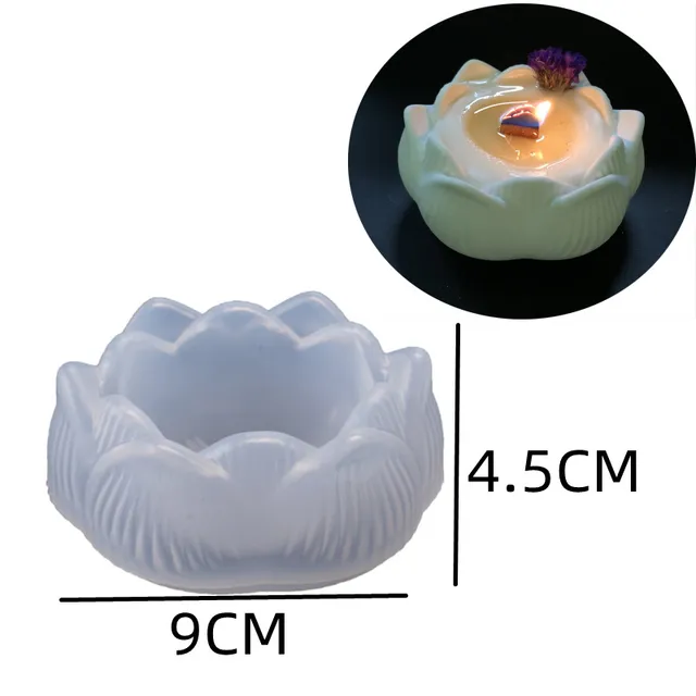 3d-лотос, гипсовый цветочный горшок, форма, круглая банка для свечей,  стандартная коробка для хранения ювелирных изделий, изготовление бетонных  свечей, горшок для свечей | AliExpress