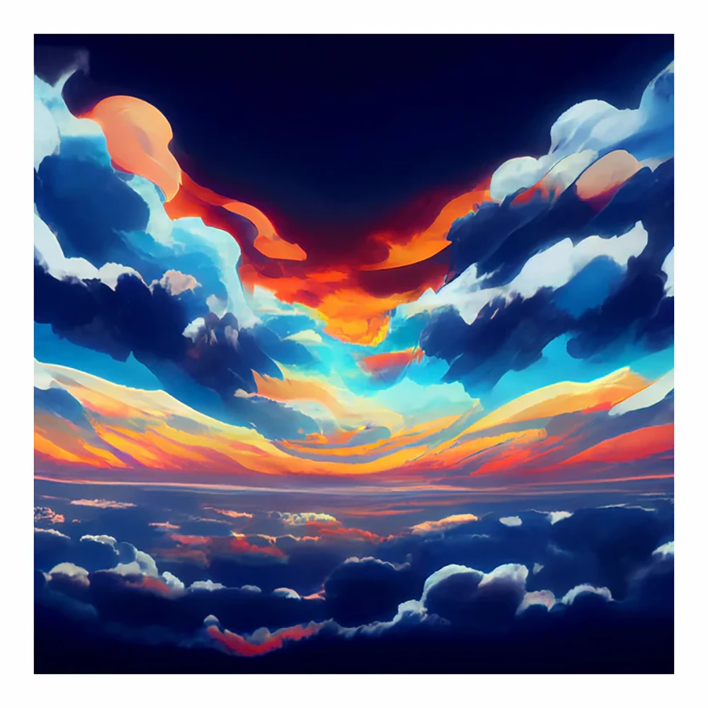 

KamyYi 5d Diamond Painting Rainbow Cloud Mosaic Handmade Full Square/Round Diamond Embroidery Home Decoration Gift