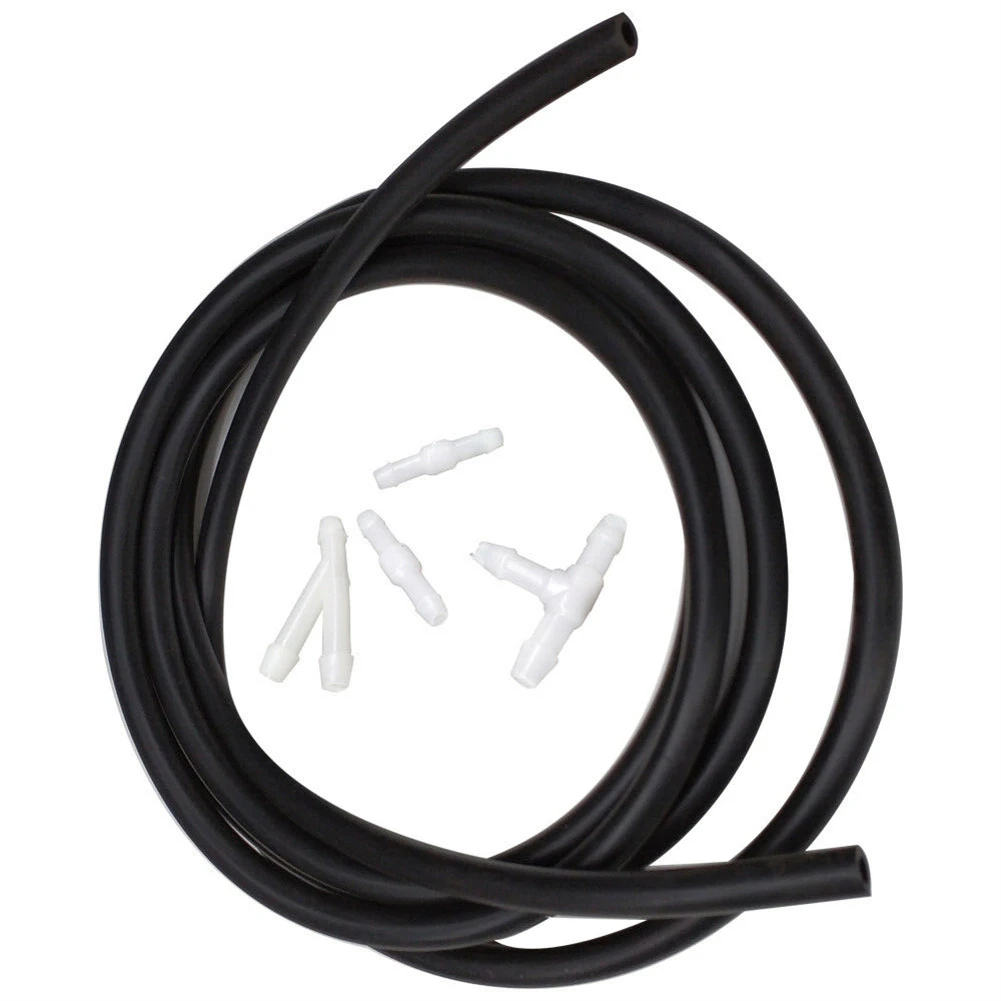

Nozzle Windshield Washer Hose Kit 2-meter Tube 5pcs/Set Accessories Connectors
