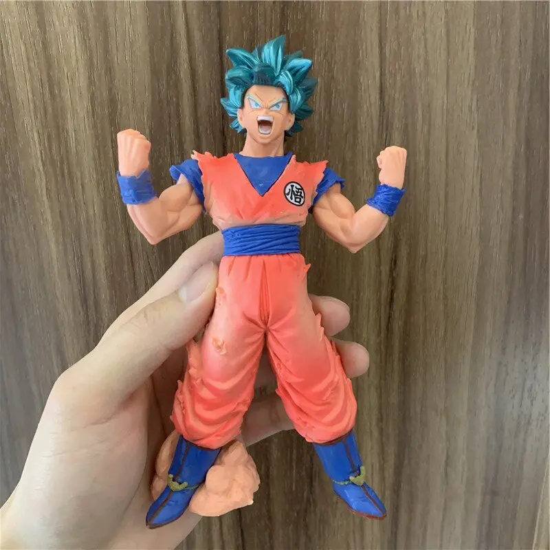Фигурка из аниме Драконий жемчуг Z Goku Blue Super Saiyan кровь ПВХ экшн-фигурка DBZ Vegeta