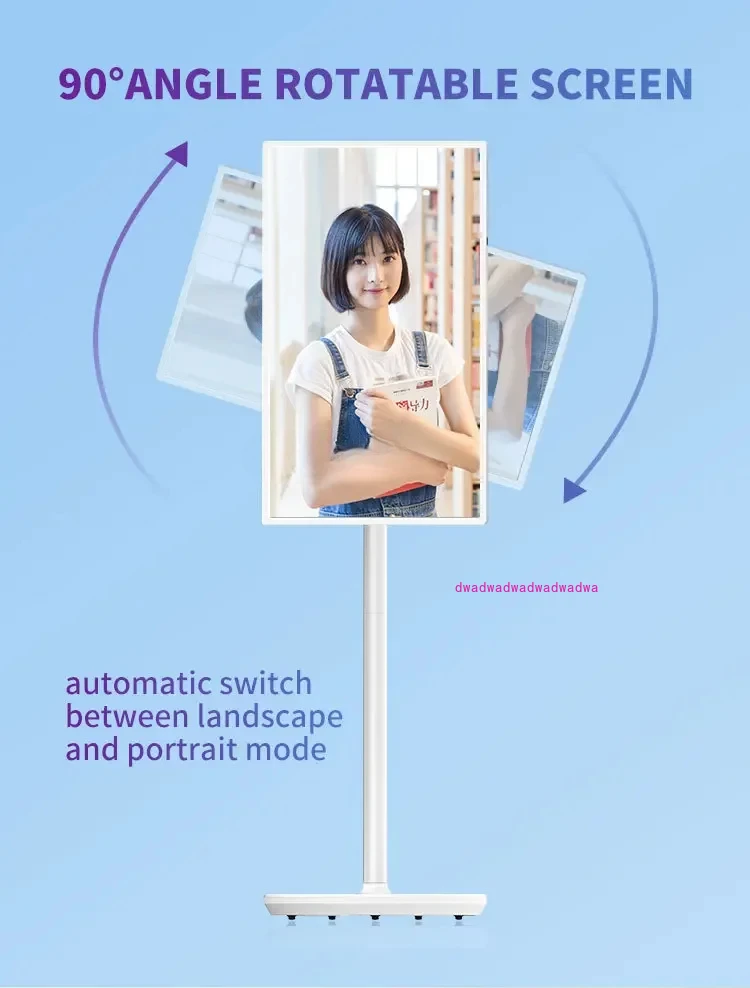 Leaderhub 32-дюймовый сенсорный экран Rk3399 Andro 10 System Incell Smart TV с подставкой и