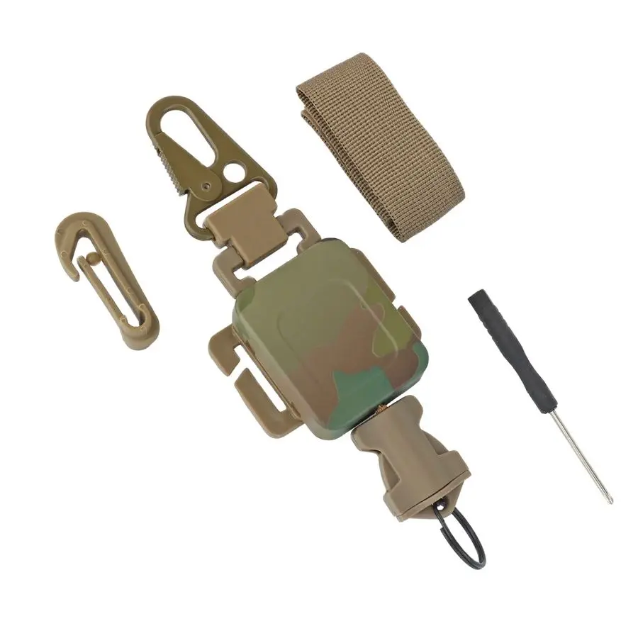 

Outdoor Waist Hanging Telescopic Key Chain, EDC Tactical Molle, Multi-functional Convenient Buckle, Camping Equipment