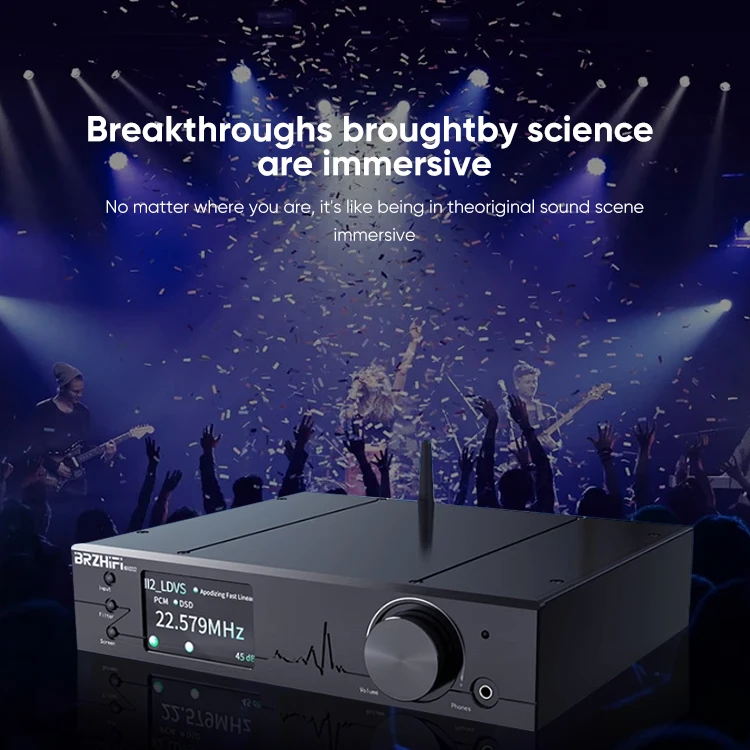 Фото Новинка: Hi-Fi усилитель-ЦАП с двумя ядрами ES9038PRO, алюминиевый корпус, Hi-Fi, BT5.0, LDAC для дома №4