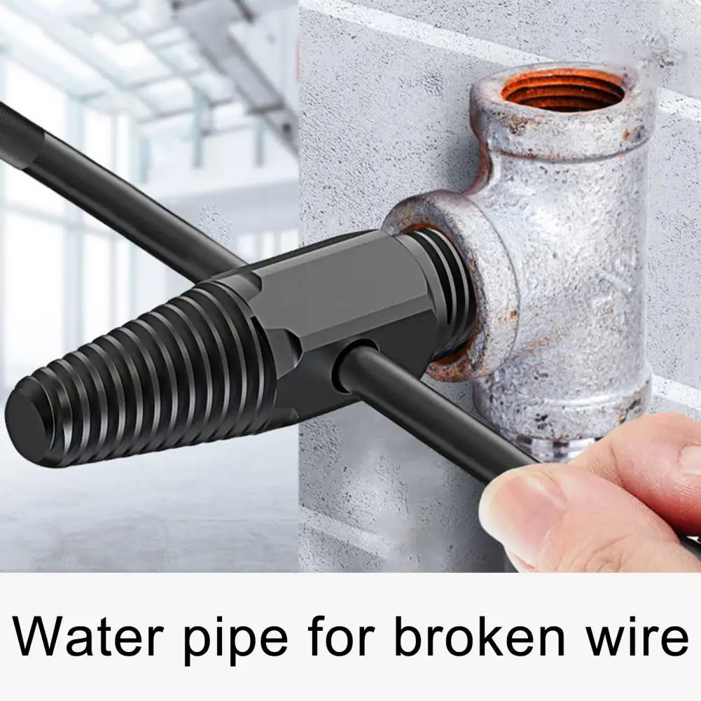 

2Pcs/Set Useful Damaged Bolt Extractor Easy to Use Screw Remover Wear-resistant Easy Out Broken Bolt Remover Labor-saving