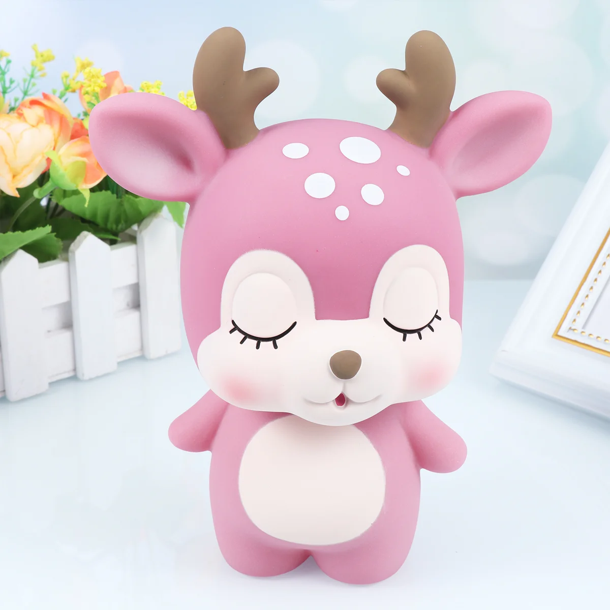 

Bank Piggy Money Coin Box Deer Cartoon Saving Kids Cute Pot Girls Banks Jar Toy Gift Boys Animal Adults Children Save Reindeer