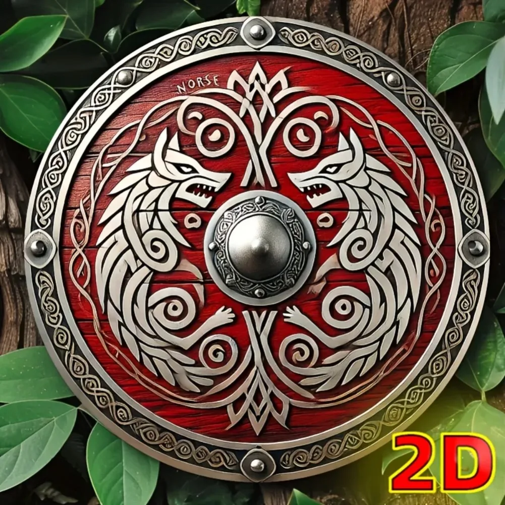 

Металлический Настенный Декор «Средневековый Щит Викингов», Водонепроницаемая Железная Вывеска Для Загородного Дома, Бара, Кафе