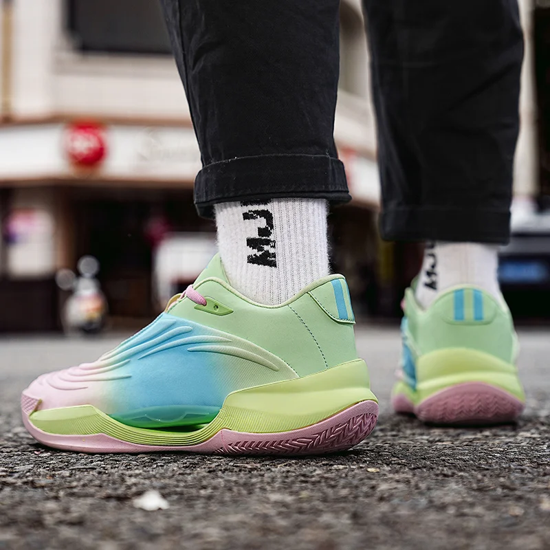 QNX-6809 Профессиональные мужские баскетбольные кроссовки носимые спортивные для