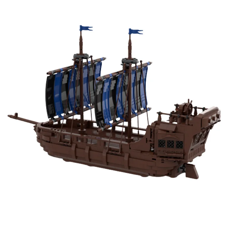 

MOC Medieval Building Blocks Military Pirate Ship Kit Cruise Wooden Boat Search Rescue Vessel Bricks For Christmas Toys Gifts