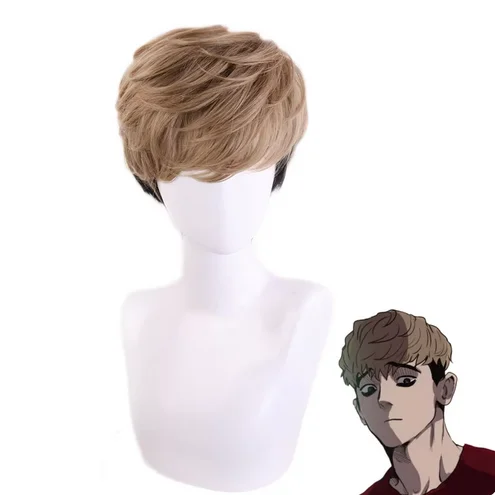 Парик для косплея SangWoo короткий термостойкий из синтетических волос