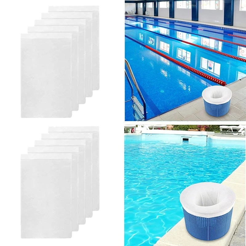 

Pool Filter Basket Saver Socks Reusable Ultra-Fine Mesh Sock Filter Pool Debris Catcher For Above Ground Pools