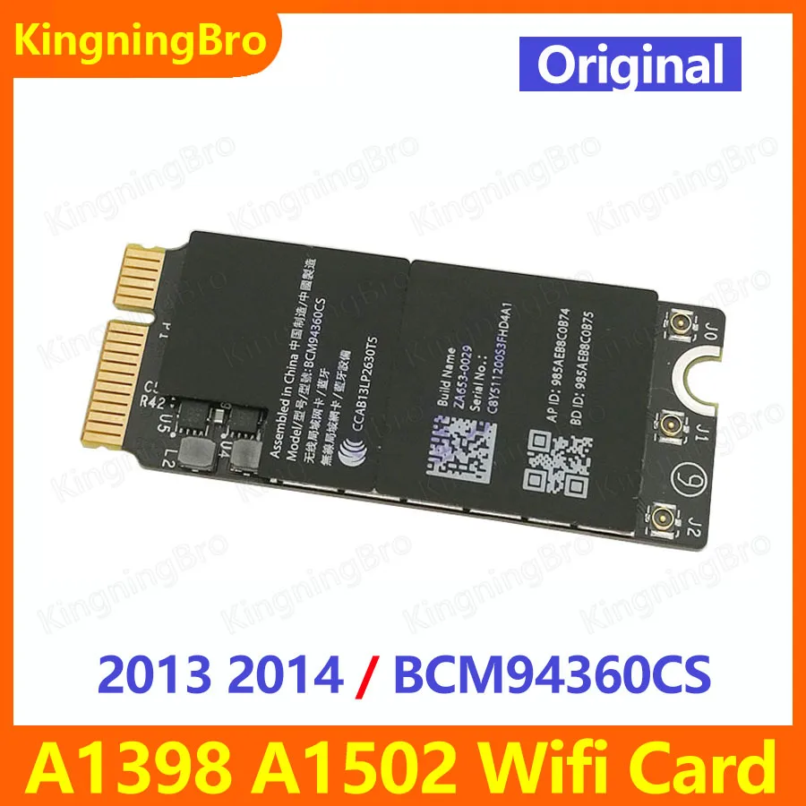 Оригинальная Bluetooth Wi-Fi карта BCM94360CS для Macbook Pro Retina A1398 A1502 конец 2013 2014 - купить по