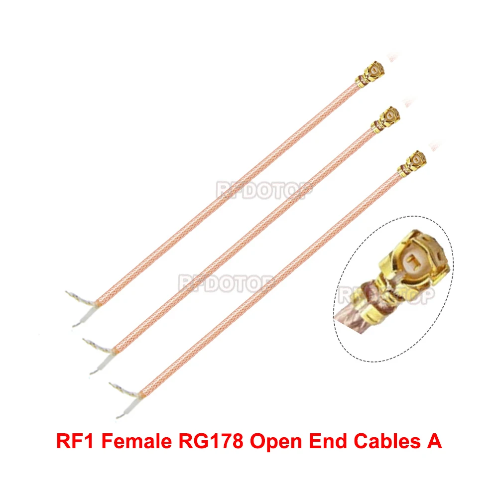 

RFDOTOP uFL/IPX1/MHF1 кабель RG178 10 шт.