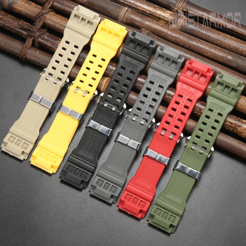 Фото Ремешок из смолы для Casio G-SHOCK GG-1000 GWG-100 GSG-100 Mudmaster, мужской сменный браслет №3