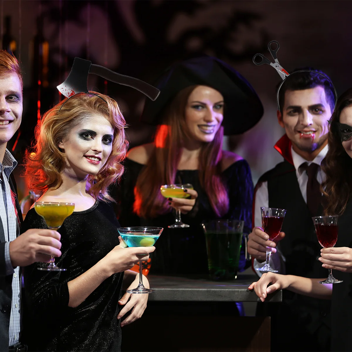 

Headband Hoophair Scary Party Headwear Headcreepy Horror Headbands Accessories Prop Headdress Adults Accessory Zombie Costume