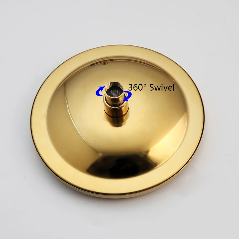 Torayvino набор золотистого полированного смесителя для душа ванной комнаты 8 дюймов