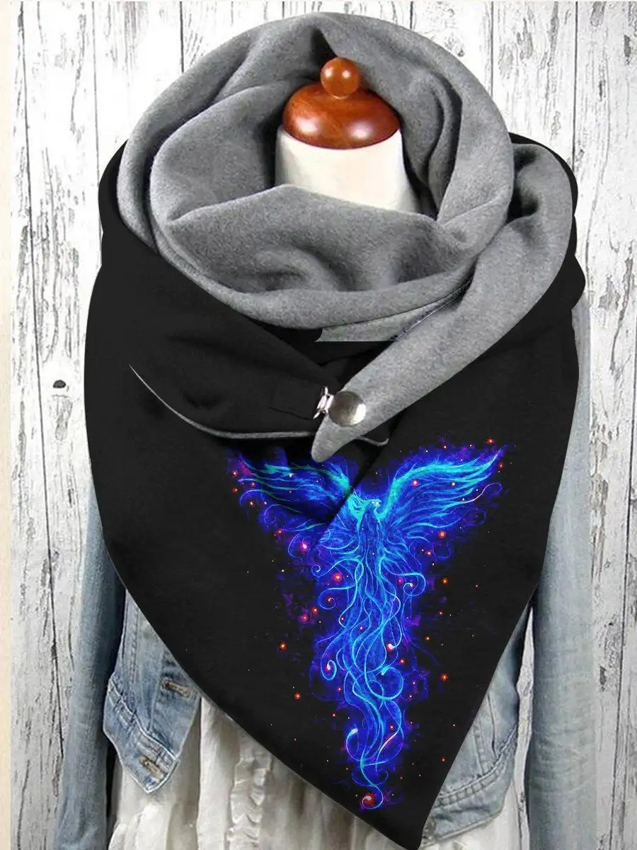 

Women's Autumn And Winter Beautiful Phoenix Casual Shawl Scarf