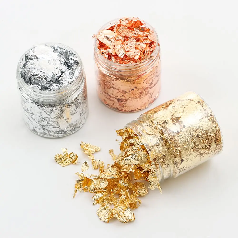 

Jewelry Making Tool Crystal uv accessories Imitation Gold Gold Foil Filling Materials Gold Leaf Flake Resin filler