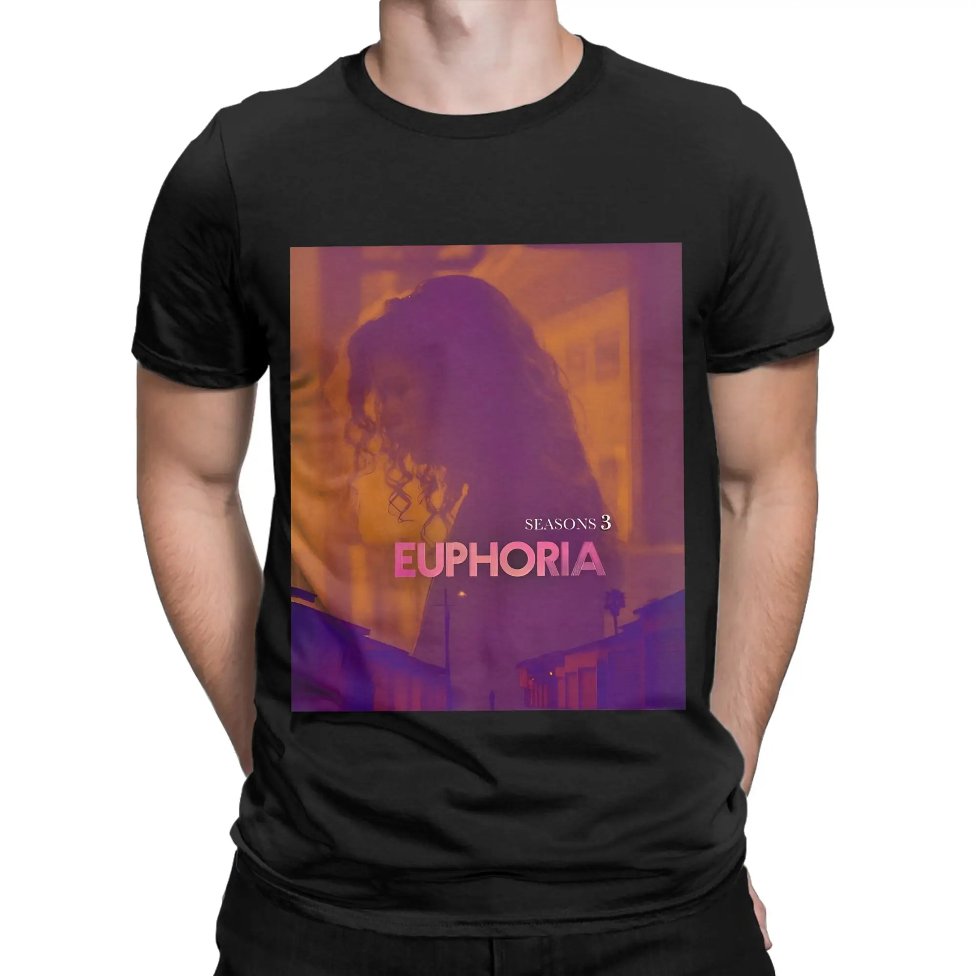 Футболка eEuphoria с фиолетовым рисунком, забавным принтом, 100% хлопок, футболки eEuphoria, топы для мужчин (art.: 3920db3cc5d35) - 3920db3cc5d35