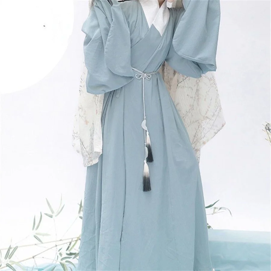 Уличная одежда повседневное китайское традиционное платье ханьфу женская