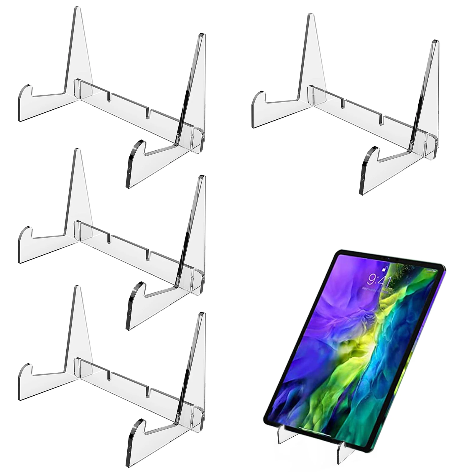 

Clear Acrylic Book Display Transparent Display Rack Book Holder Transparent Tablet Holder Book Shelf Artwork Display Rack