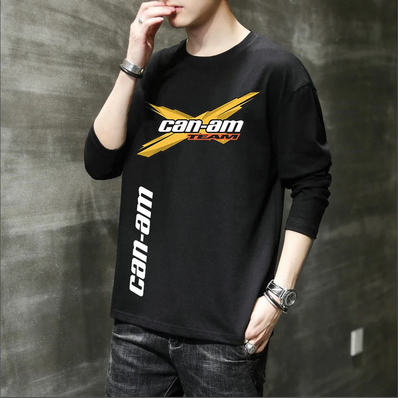 

2022 New CAN-AM men's sportswear Pullover men's casual sportswear Pullover wool hip hop warm T-shirt